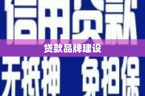 永济贷款品牌建设
