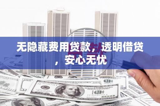 永济无隐藏费用贷款，透明借贷，安心无忧