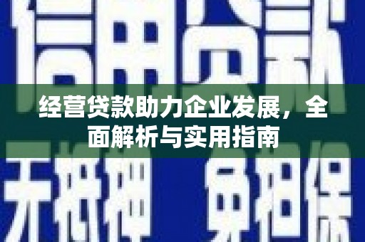 永济经营贷款助力企业发展，全面解析与实用指南