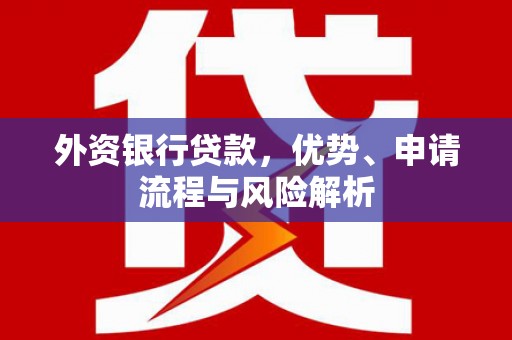 永济外资银行贷款，优势、申请流程与风险解析