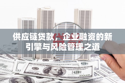 永济供应链贷款，企业融资的新引擎与风险管理之道