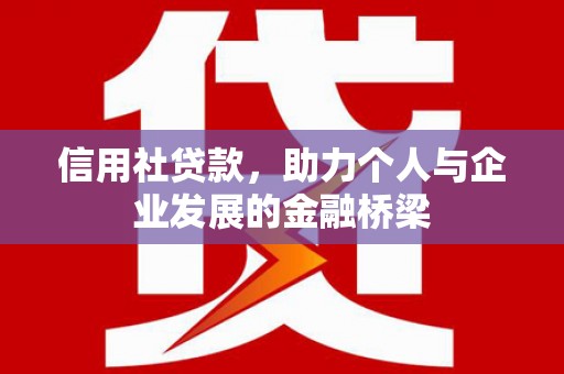 永济信用社贷款，助力个人与企业发展的金融桥梁