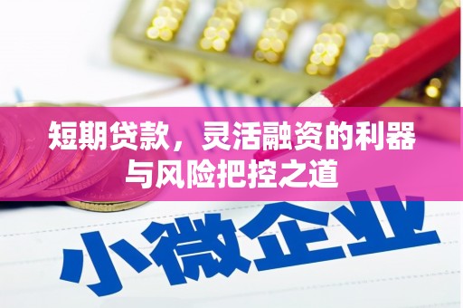 永济短期贷款，灵活融资的利器与风险把控之道