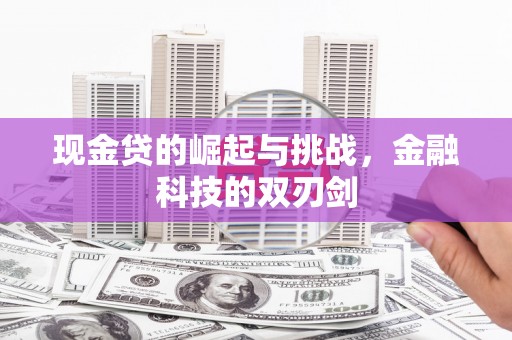 永济现金贷的崛起与挑战，金融科技的双刃剑