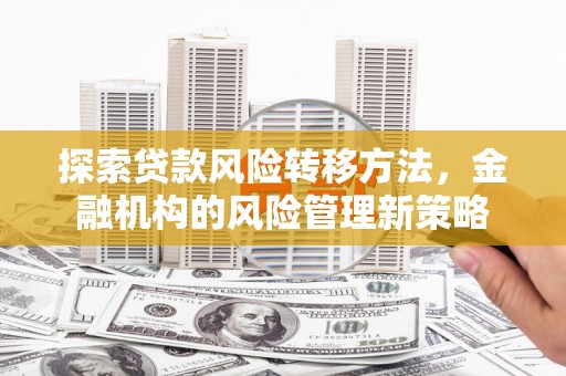 永济探索贷款风险转移方法，金融机构的风险管理新策略