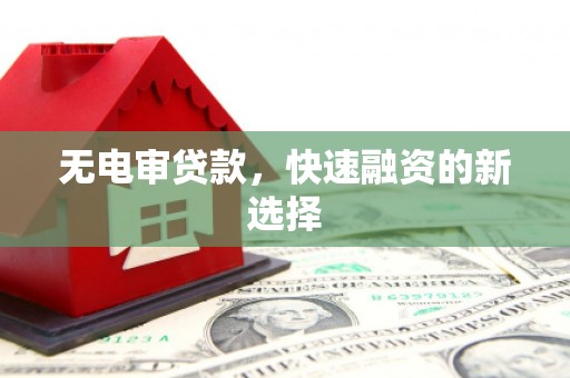 永济无电审贷款，快速融资的新选择