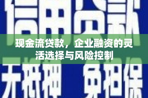 永济现金流贷款，企业融资的灵活选择与风险控制