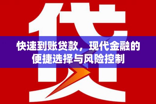 永济快速到账贷款，现代金融的便捷选择与风险控制