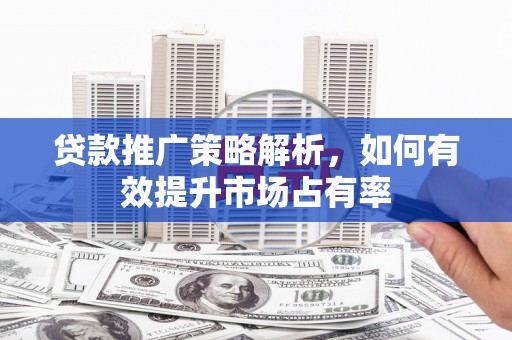 永济贷款推广策略解析，如何有效提升市场占有率