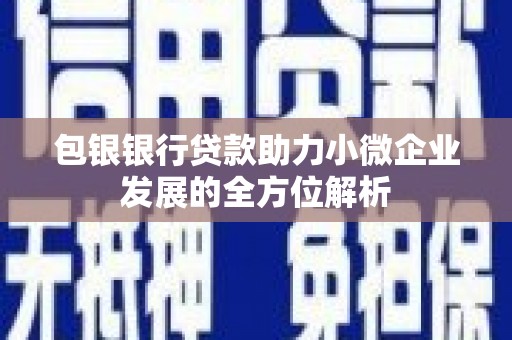 永济包银银行贷款助力小微企业发展的全方位解析