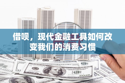 永济借呗，现代金融工具如何改变我们的消费习惯