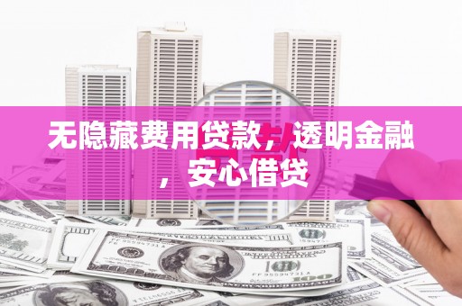 永济无隐藏费用贷款，透明金融，安心借贷