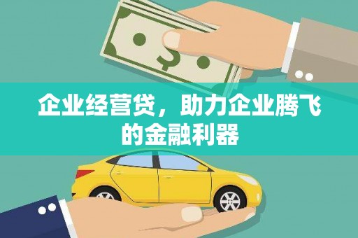 永济企业经营贷，助力企业腾飞的金融利器