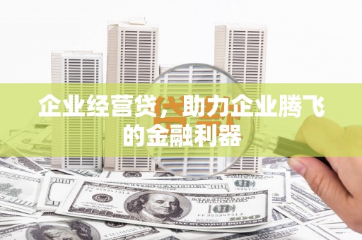 永济企业经营贷，助力企业腾飞的金融利器