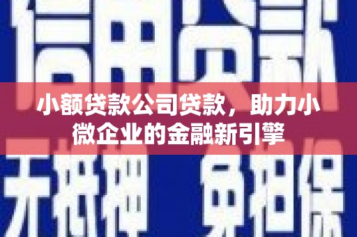 永济小额贷款公司贷款，助力小微企业的金融新引擎