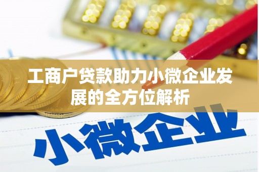 永济工商户贷款助力小微企业发展的全方位解析