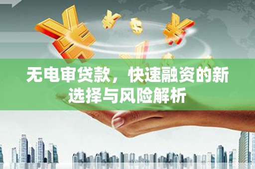 永济无电审贷款，快速融资的新选择与风险解析