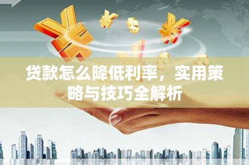 永济贷款怎么降低利率，实用策略与技巧全解析