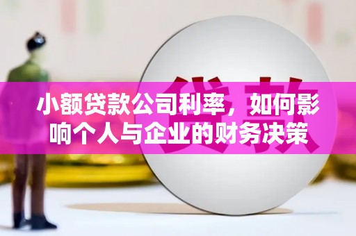 永济小额贷款公司利率，如何影响个人与企业的财务决策