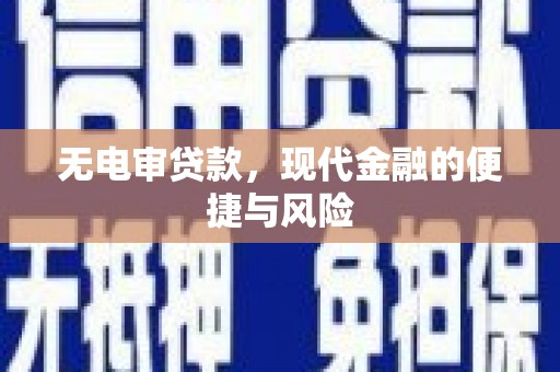 永济无电审贷款，现代金融的便捷与风险