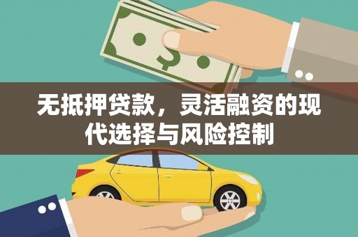 永济无抵押贷款，灵活融资的现代选择与风险控制