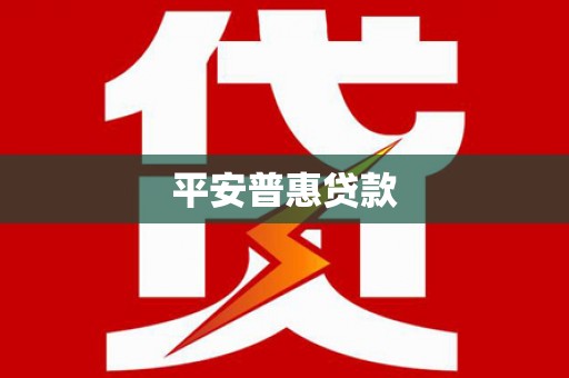 永济平安普惠贷款