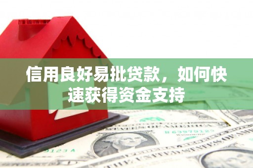 永济信用良好易批贷款，如何快速获得资金支持