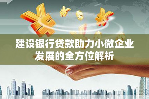 永济建设银行贷款助力小微企业发展的全方位解析