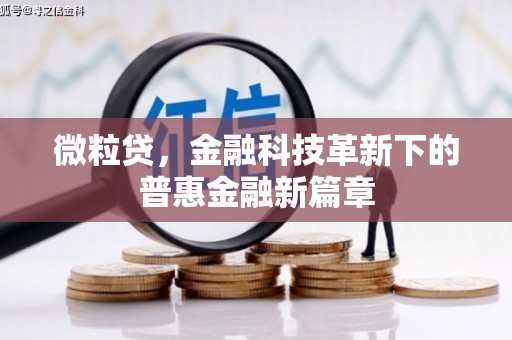 永济微粒贷，金融科技革新下的普惠金融新篇章