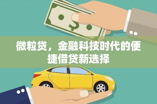 永济微粒贷，金融科技时代的便捷借贷新选择