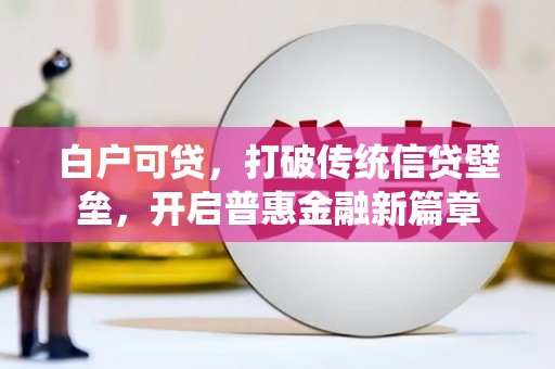 永济白户可贷，打破传统信贷壁垒，开启普惠金融新篇章