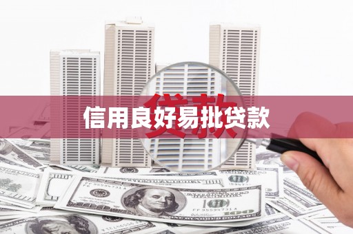 永济信用良好易批贷款