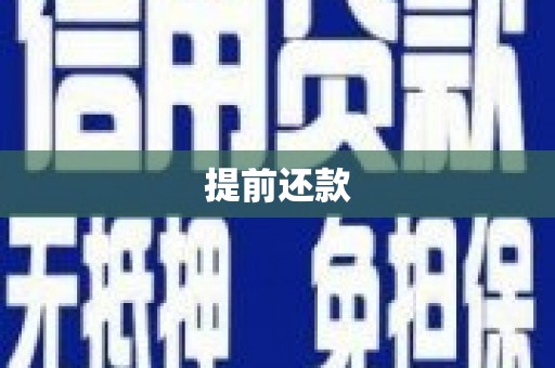 永济提前还款